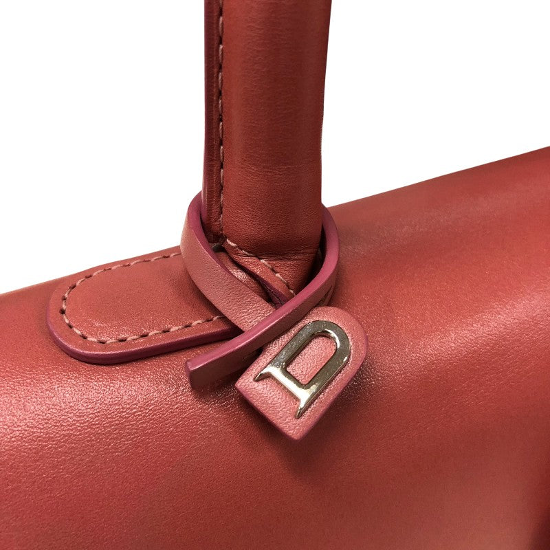 デルヴォー DELVAUX ブリヨンGM ピンク シルバー金具 レザー レディース ハンドバッグ