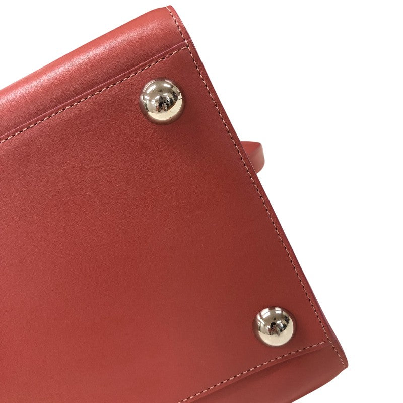 デルヴォー DELVAUX ブリヨンGM ピンク シルバー金具 レザー レディース ハンドバッグ