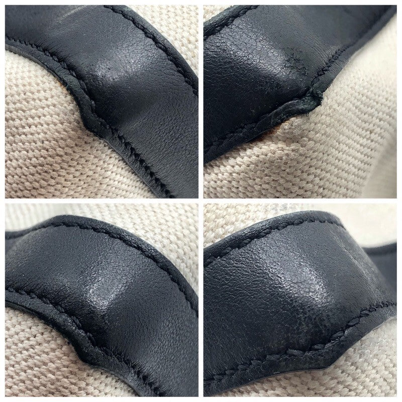 ヴァレンティノ VALENTINO VNTRロゴトートバッグ アイボリー/ブラック キャンバス レディース トートバッグ