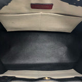 ヴァレンティノ VALENTINO VNTRロゴトートバッグ アイボリー/ブラック キャンバス レディース トートバッグ