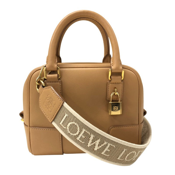 ロエベ LOEWE アマソナ16スクエア A039N21X01 ベージュ ゴールド金具