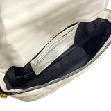 フェンディ FENDI バゲットバッグミニ 8BS017 ホワイト/ゴールド金具 レザー レディース ショルダーバッグ