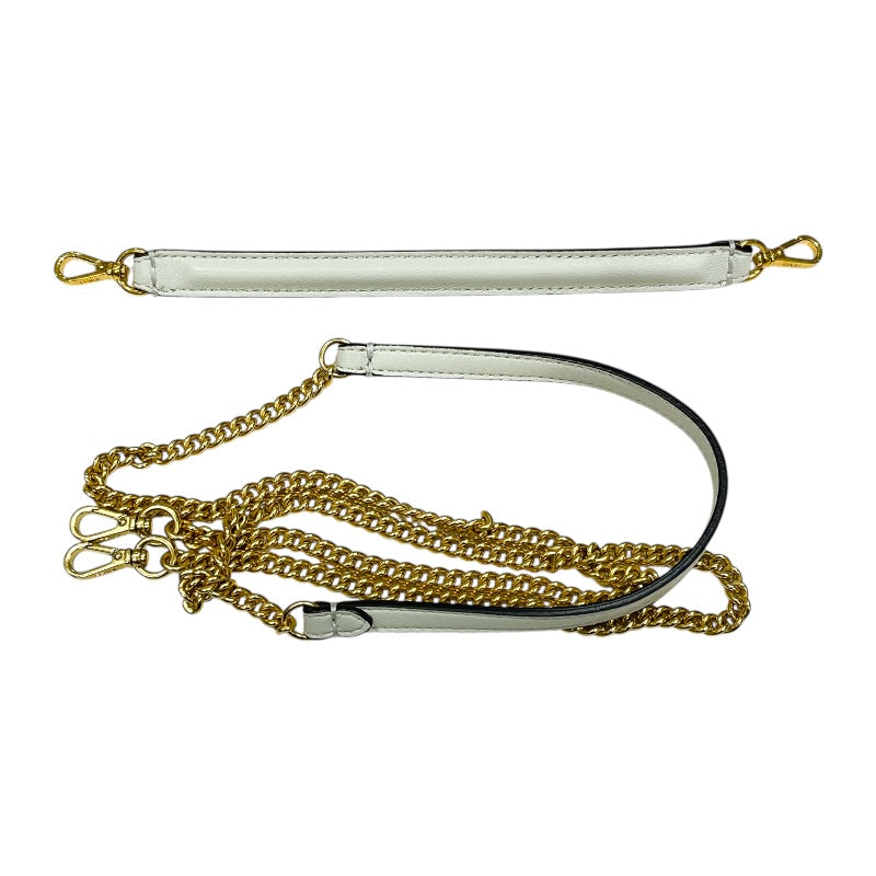 フェンディ FENDI バゲットバッグミニ 8BS017 ホワイト/ゴールド金具 レザー レディース ショルダーバッグ