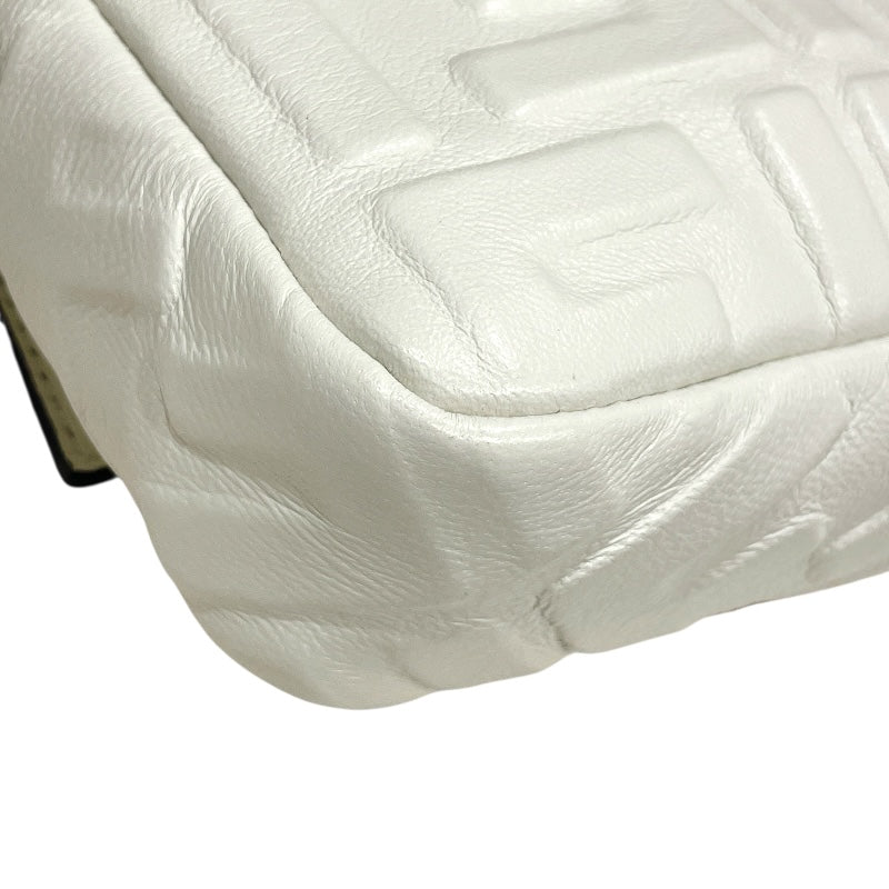 フェンディ FENDI バゲットバッグミニ 8BS017 ホワイト/ゴールド金具 レザー レディース ショルダーバッグ