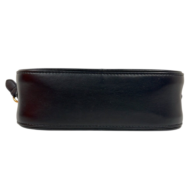 フェンディ FENDI FFエンボスロゴ　カメラケース 8BS077 ブラック　ゴールド金具 レザー ユニセックス ショルダーバッグ