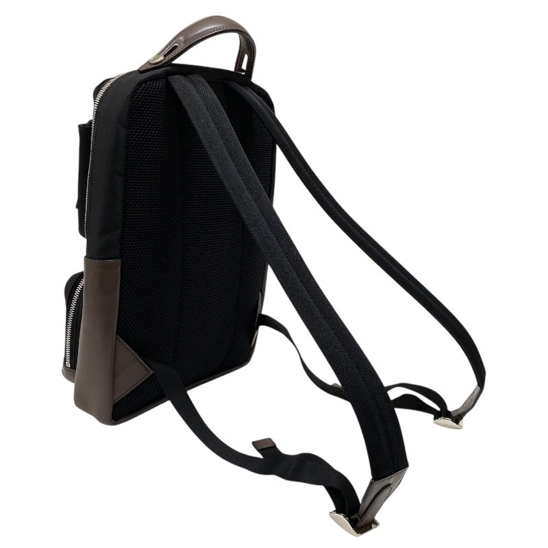 フェンディ FENDI ズッカ リュックサック 7VZ047 ブラック シルバー金具 レディース バックパック デイパック