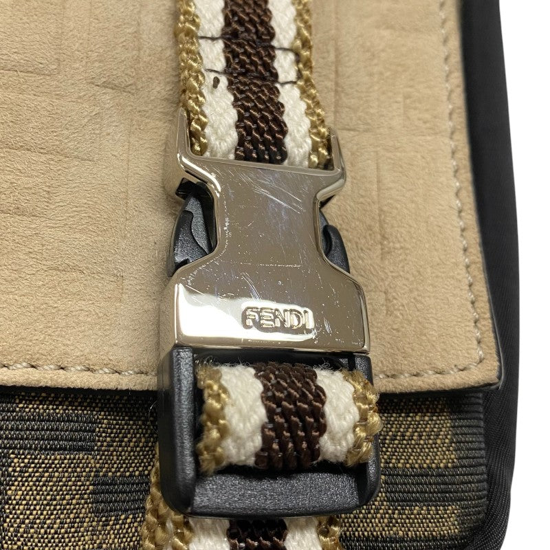 フェンディ FENDI ズッカ リュックサック 7VZ047 ブラック シルバー金具 レディース バックパック デイパック