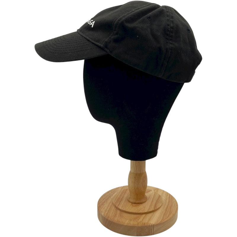 バレンシアガ BALENCIAGA ロゴ刺繍ベースボールキャップ 499071 ブラック コットン レディース その他ファッション雑貨