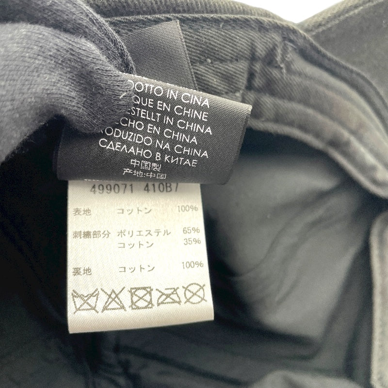 バレンシアガ BALENCIAGA ロゴ刺繍ベースボールキャップ 499071 ブラック コットン レディース その他ファッション雑貨