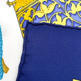 エルメス HERMES カレ90 LES MUSEROLLES アイボリー/ブルーレッド レディース スカーフ