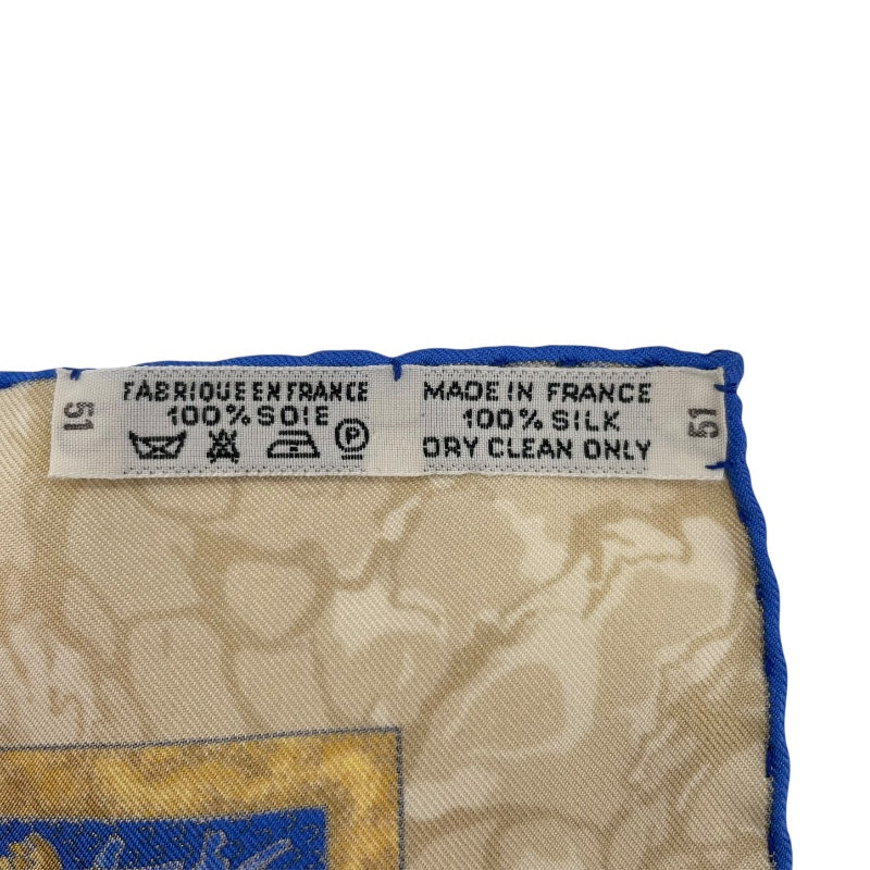 エルメス HERMES カレ90 CARPE DIEM マルチカラー シルク レディース スカーフ