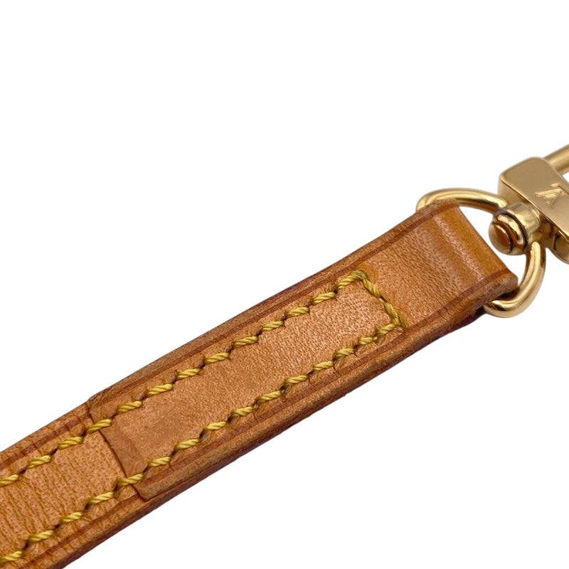 ルイ・ヴィトン LOUIS VUITTON ショルダーストラップ ベージュ/ゴールド金具 レザー ユニセックス ショルダーストラップ