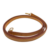 ルイ・ヴィトン LOUIS VUITTON ショルダーストラップ ベージュ/ゴールド金具 レザー ユニセックス ショルダーストラップ