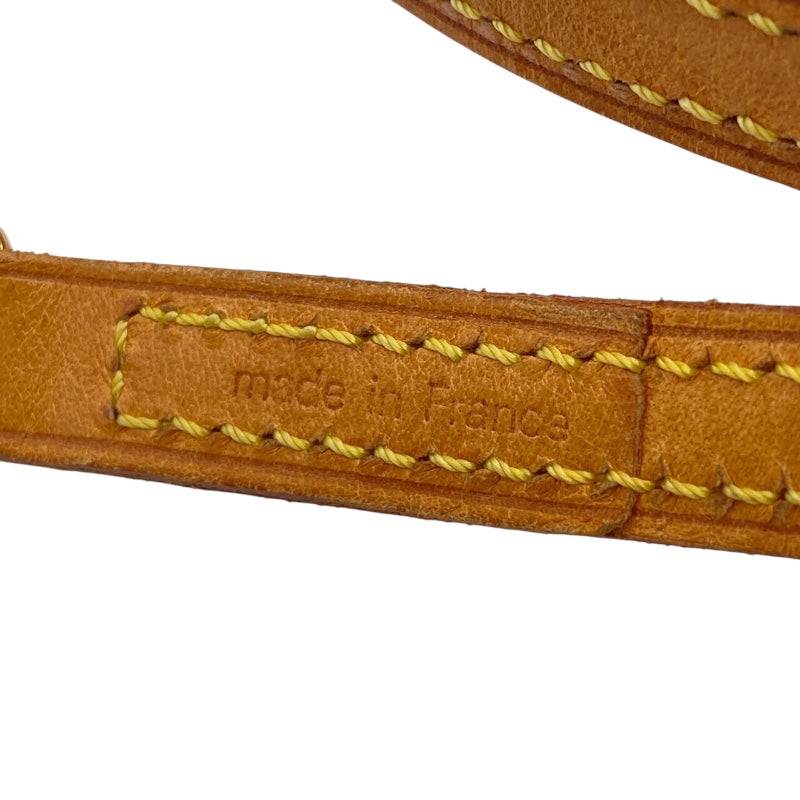 ルイ・ヴィトン LOUIS VUITTON ショルダーストラップ ベージュ/ゴールド金具 レザー ユニセックス ショルダーストラップ