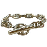 エルメス HERMES シェーヌダンクルブレスMM 16コマ シルバー SV925 ジュエリー