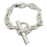 エルメス HERMES シェーヌダンクルブレスMM 16コマ シルバー SV925 ジュエリー