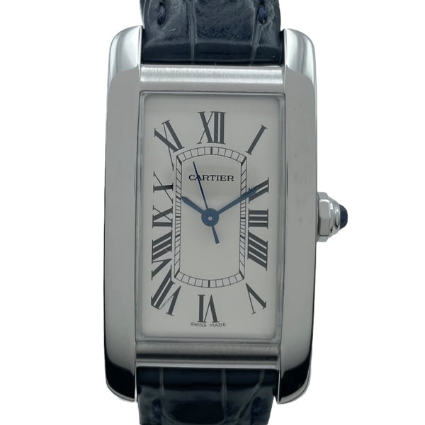カルティエ Cartier タンクアメリカン MM WSTA0017 シルバー SS メンズ 腕時計