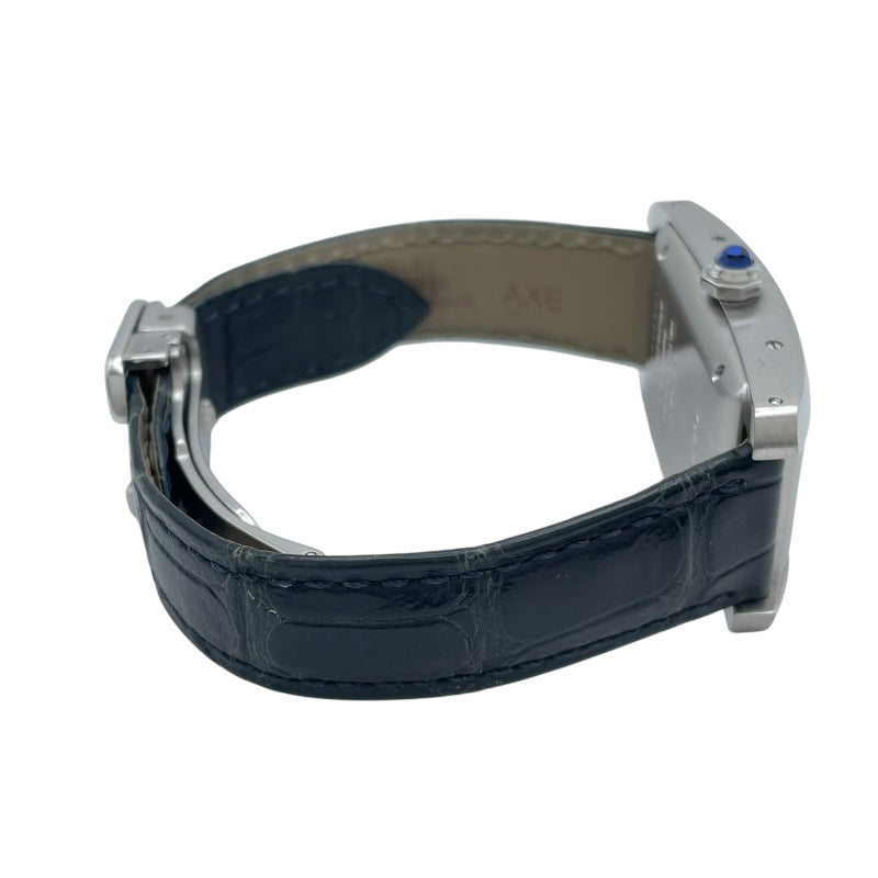 カルティエ Cartier タンクアメリカン MM WSTA0017 シルバー SS メンズ 腕時計