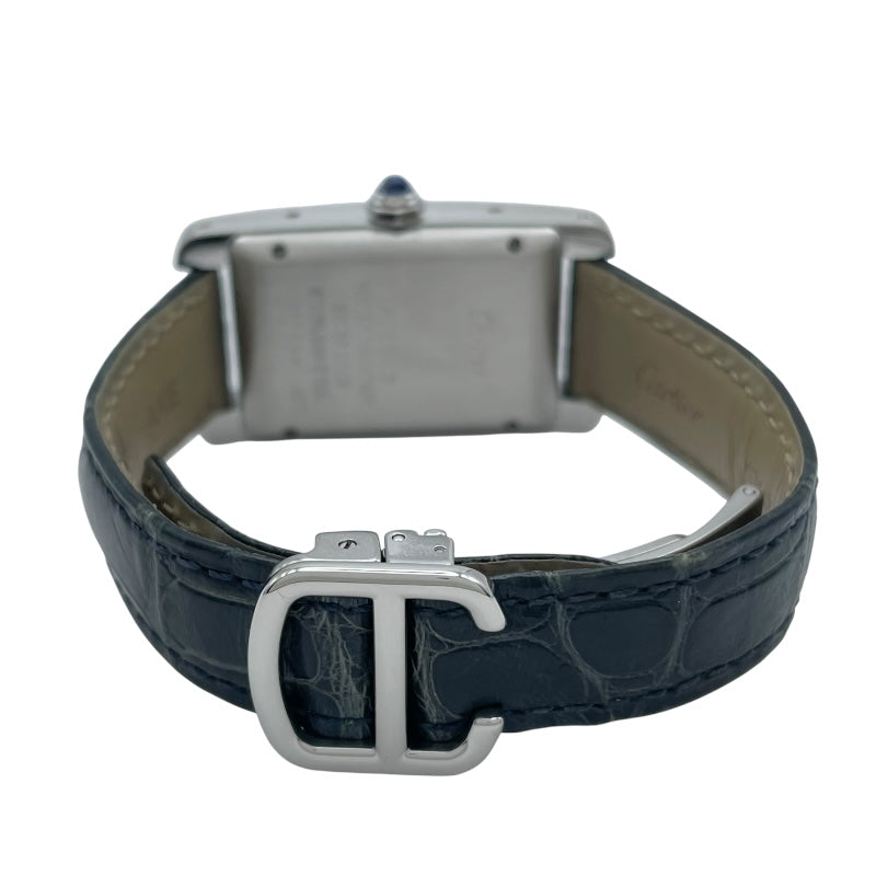カルティエ Cartier タンクアメリカン MM WSTA0017 シルバー SS メンズ 腕時計