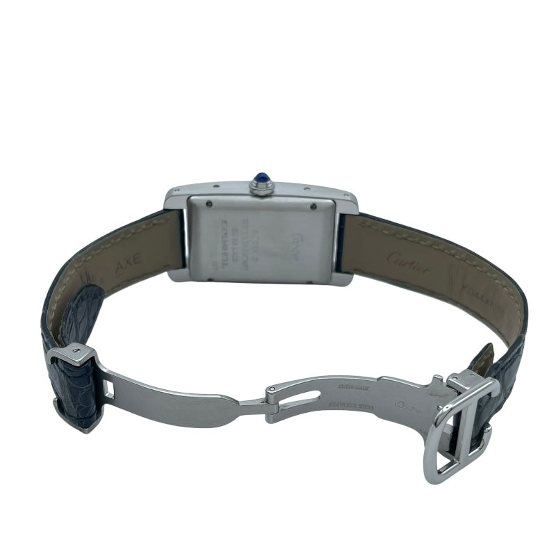 カルティエ Cartier タンクアメリカン MM WSTA0017 シルバー SS メンズ 腕時計