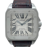 カルティエ Cartier サントス 100 LM W20076X8 ホワイト SS メンズ 腕時計
