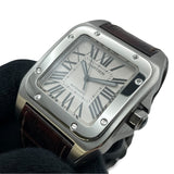カルティエ Cartier サントス 100 LM W20076X8 ホワイト SS メンズ 腕時計