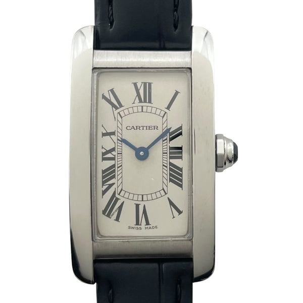 カルティエ Cartier タンクアメリカンSM WSTA0016 シルバー SS レディース 腕時計