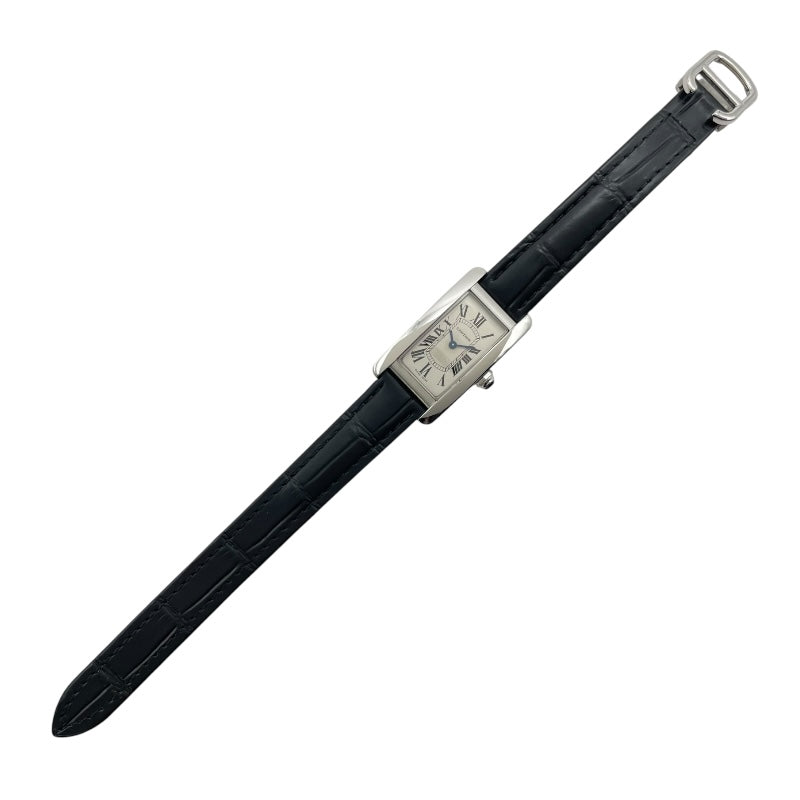 カルティエ Cartier タンクアメリカンSM WSTA0016 シルバー SS レディース 腕時計