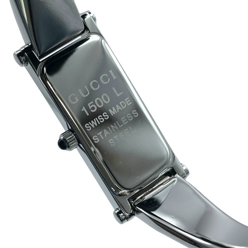 グッチ GUCCI レデイースウォッチ 1500L ブラック SS クオーツ レディース 腕時計