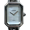 シャネル CHANEL プルミエール L H1064 ホワイトシェル SS クオーツ レディース 腕時計