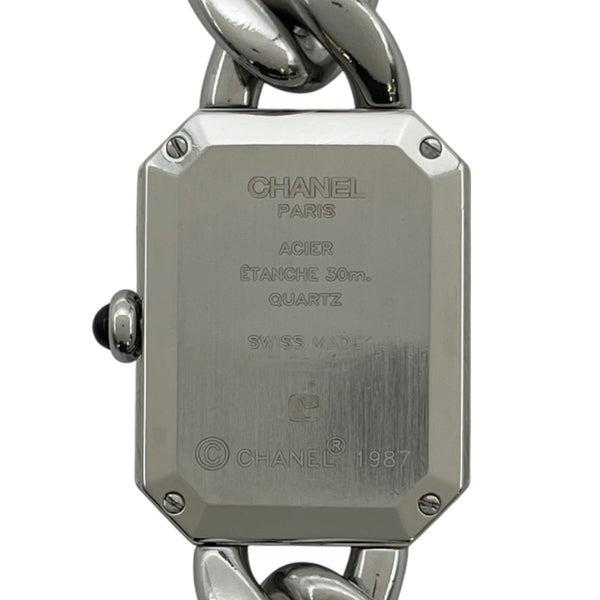 シャネル CHANEL プルミエール L H1064 ホワイトシェル SS クオーツ レディース 腕時計