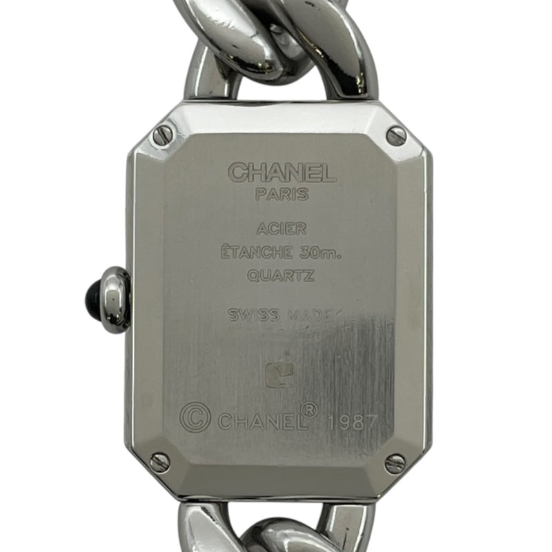 シャネル CHANEL プルミエール L H1064 ホワイトシェル SS クオーツ レディース 腕時計