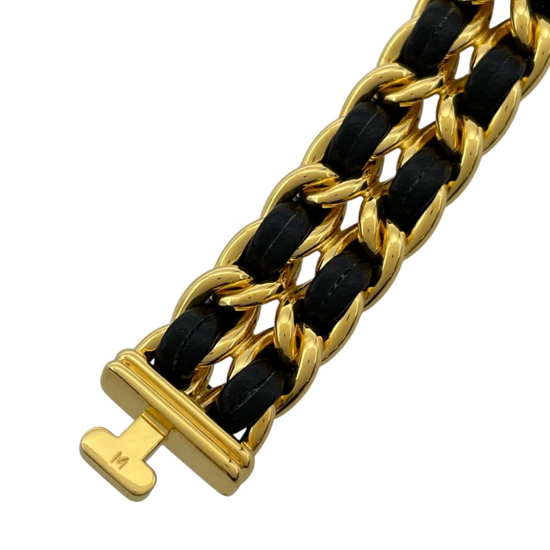 シャネル CHANEL プルミエール H0001 ブラック GP レディース 腕時計