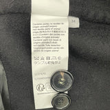 ロエベ LOEWE レザーパッチトラペーズコート S359Y01X98 ブラック ウール レディース ノーカラージャケット