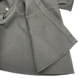 ロエベ LOEWE レザーパッチトラペーズコート S359Y01X98 ブラック ウール レディース ノーカラージャケット