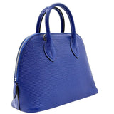 エルメス HERMES ボリード1923 ミニ C刻印 ブルーエレクトリック シルバー金具 シェーブル レディース ハンドバッグ