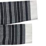 シャネル CHANEL ココマークボーダーワンピース P30885 グレー コットン レディース ワンピース