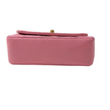 シャネル CHANEL ミニマトラッセ フラップバッグ ピンク ゴールド金具 ラムスキン レディース ショルダーバッグ
