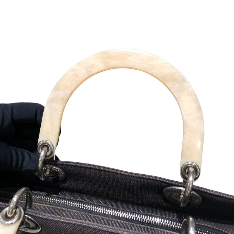 クリスチャン・ディオール Christian Dior レディディオールハンドバッグ ブラウン キャンバス レディース ハンドバッグ