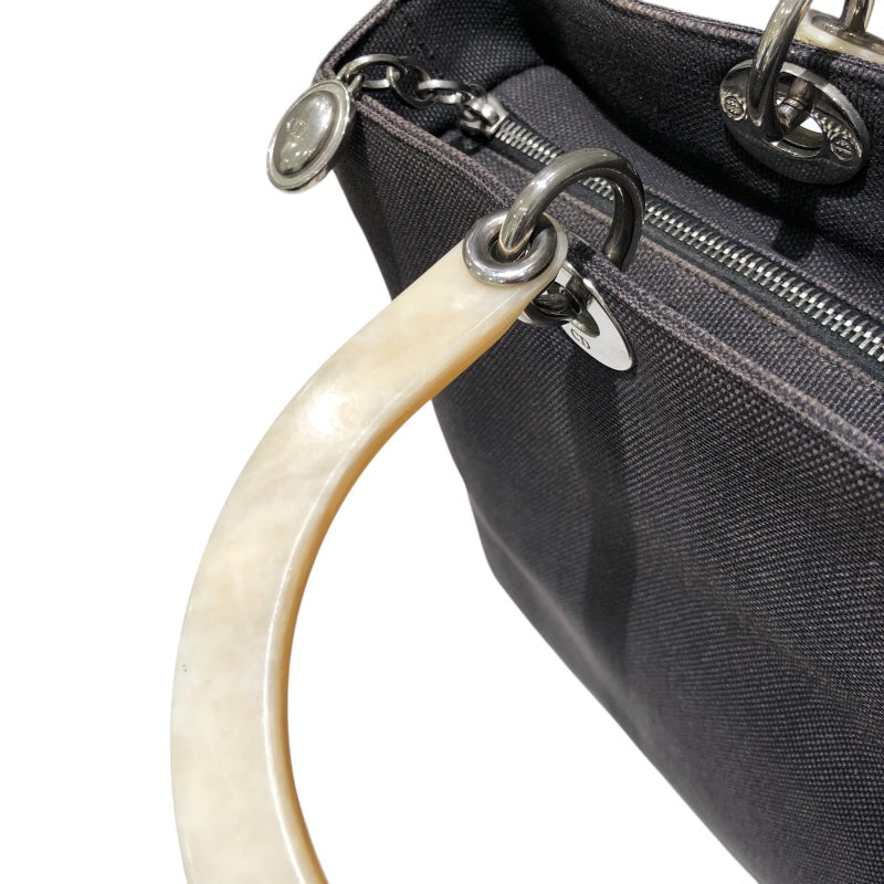 クリスチャン・ディオール Christian Dior レディディオールハンドバッグ ブラウン キャンバス レディース ハンドバッグ