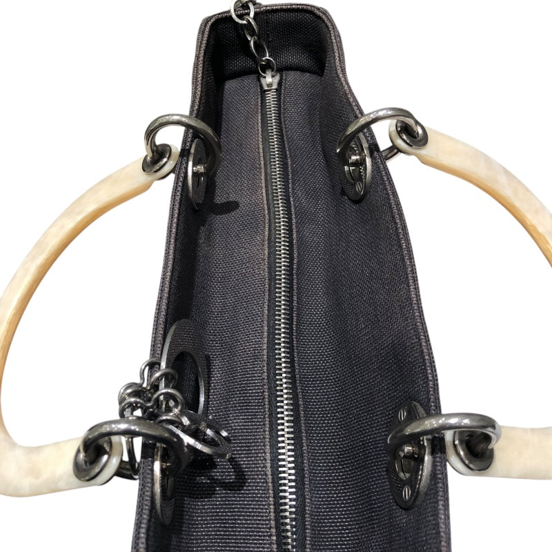 クリスチャン・ディオール Christian Dior レディディオールハンドバッグ ブラウン キャンバス レディース ハンドバッグ