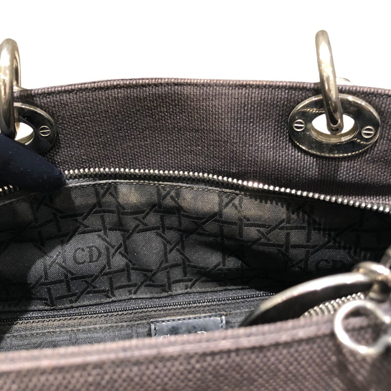 クリスチャン・ディオール Christian Dior レディディオールハンドバッグ ブラウン キャンバス レディース ハンドバッグ