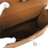 エルメス HERMES ケリー28 B刻印 ゴールド シルバー金具 エプソン レディース ショルダーバッグ