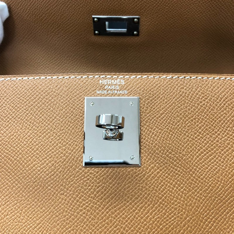 エルメス HERMES ケリー28 B刻印 ゴールド シルバー金具 エプソン レディース ショルダーバッグ