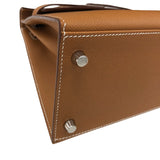 エルメス HERMES ケリー28 B刻印 ゴールド シルバー金具 エプソン レディース ショルダーバッグ