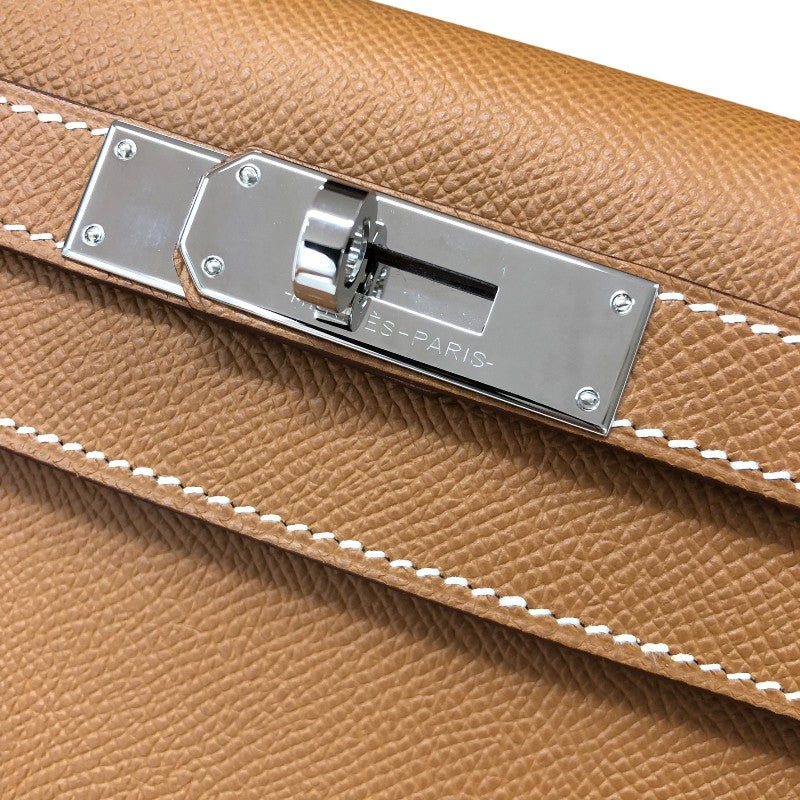 エルメス HERMES ケリー28 B刻印 ゴールド シルバー金具 エプソン レディース ショルダーバッグ