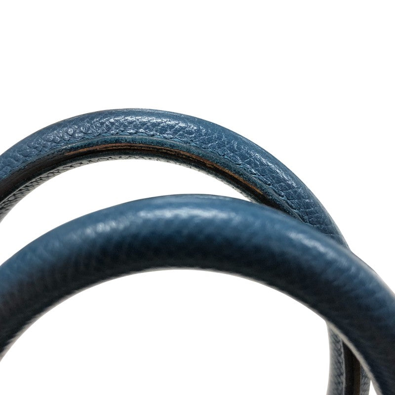 エルメス HERMES バーキン30 □L刻印 ブルードプリュス シルバー金具 エプソン レディース ハンドバッグ