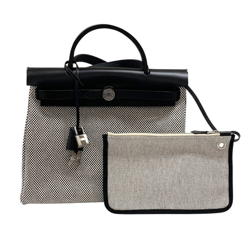 エルメス HERMES エールバッグジップPM U刻 トワル ハンター レディース ショルダーバッグ ハンドバッグ