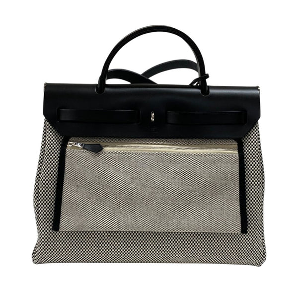 エルメス HERMES エールバッグジップPM U刻 トワル ハンター レディース ショルダーバッグ ハンドバッグ