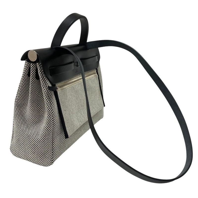 エルメス HERMES エールバッグジップPM U刻 トワル ハンター レディース ショルダーバッグ ハンドバッグ